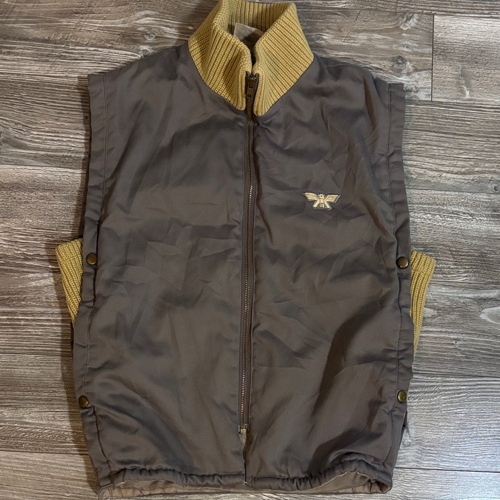 BRITTGEAR BRITTANIA Vintage Women's Brown and Tan Vest Size Small